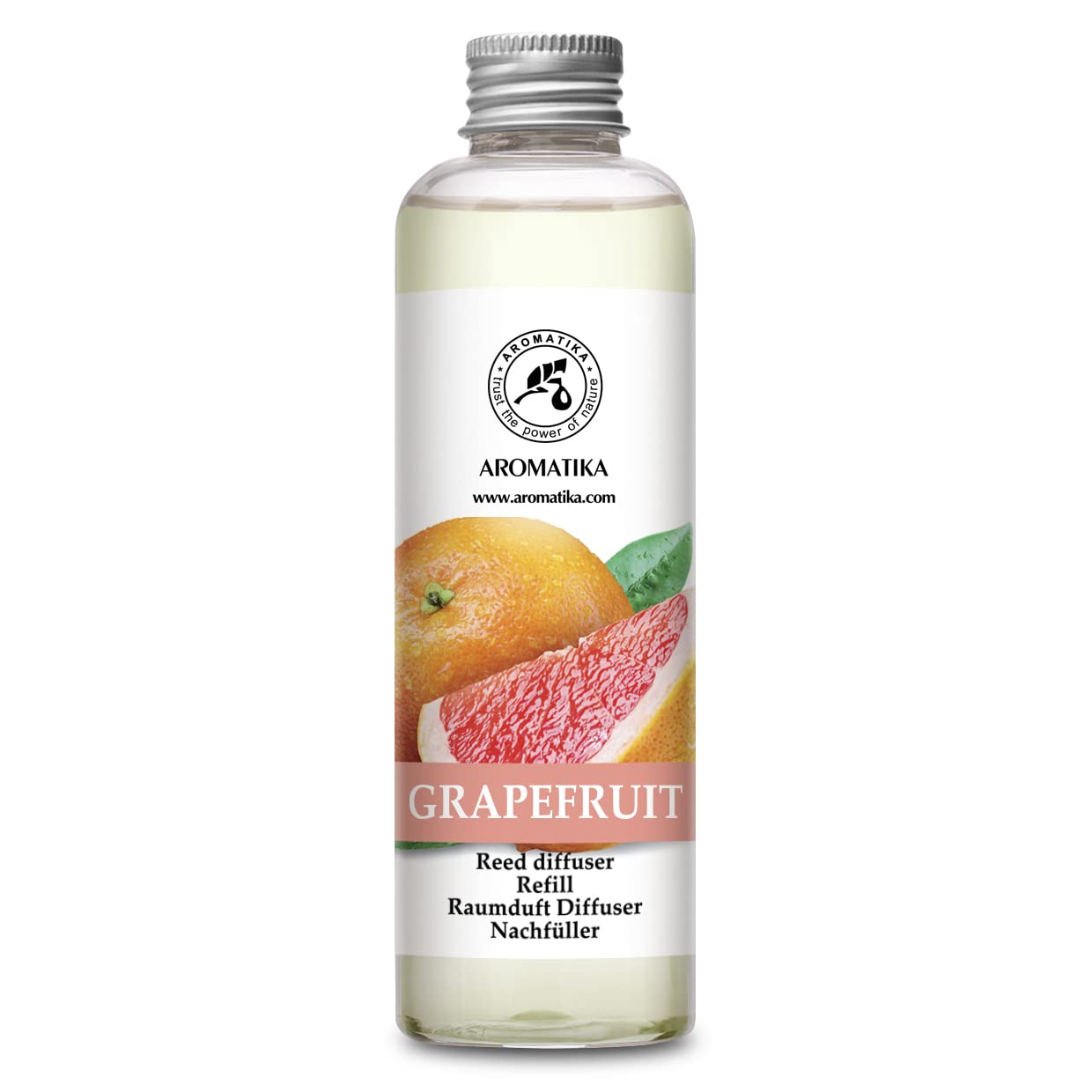 Grapefruit Reed Diffuser Oil Refill 6.8 Fl Oz - Intensive & Long Fragrance for Room - Lasting Natural Room Scent - Refil